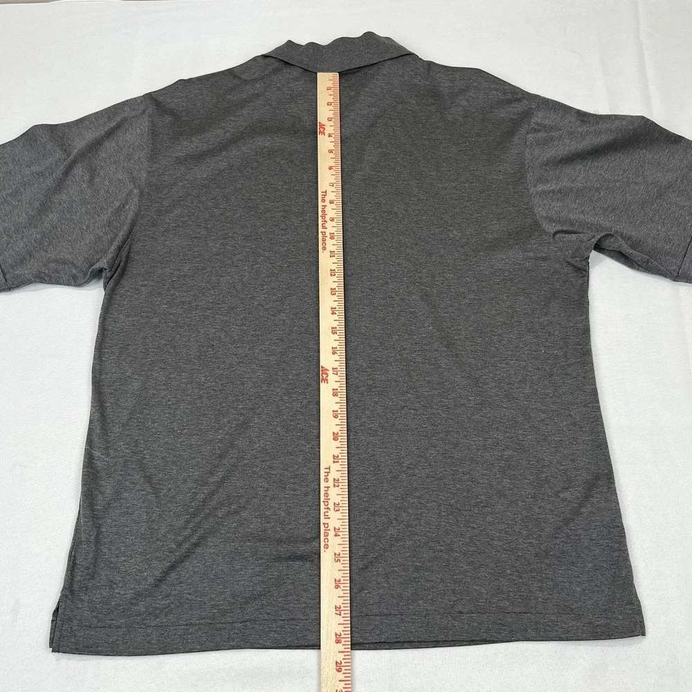 Nike X Tiger Woods Polo Shirt Mens M Gray Golf‎ Classic Casual